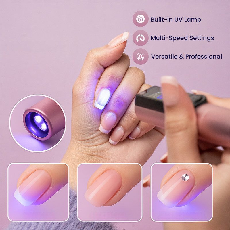 2-in-1 Electric Nail Drill & UV Lamp – 35,000 RPM for Acrylic & Gel Nails