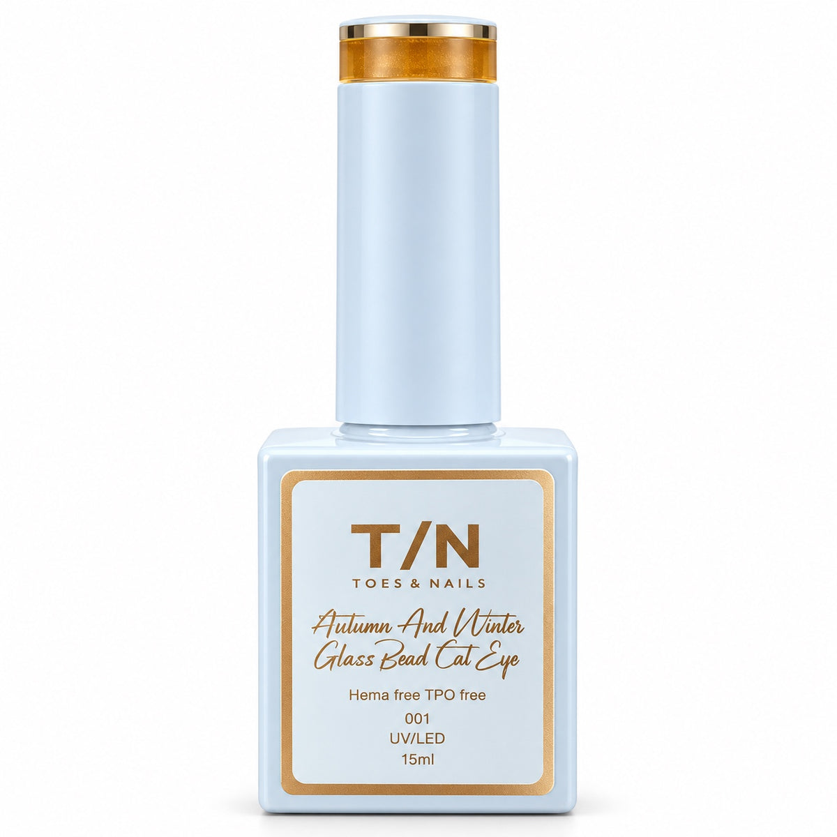 Toes & Nails glass bead cat eye gel polish in a 15 ml UV/LED bottle, HEMA-free and TPO-free