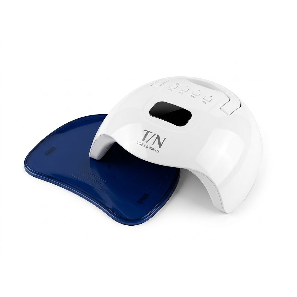 S20 cordless UV/LED nail lamp with its removable base plate