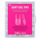 Soft Gel Nail Tips, 240 Pieces in 12 Sizes